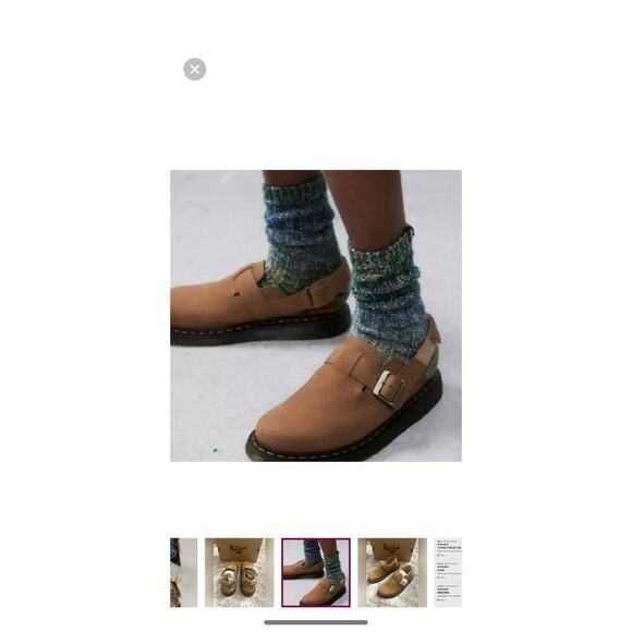 Dr. Martens Jorge II Slingback Mules Suede Leather Clog Sandals Tan Size 8 ~ NEW - Picture 10 of 13